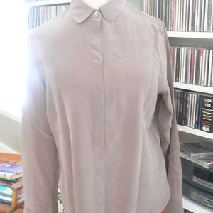 EVERLANE MUSHROOM SILK SHIRT - L - NWOT